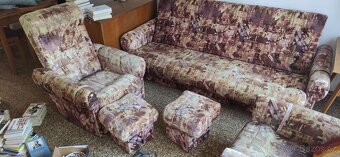 RETRO GAUČ A KŘESLA - 3