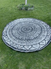 Hanse home mandala černobílý koberec z bonami 2m - 3