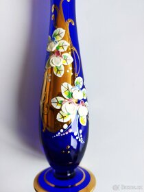 Modrá váza - vysoký smalt - 3