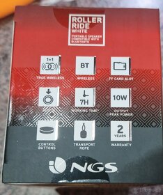 Bluetooth reproduktor NGS Roller Ride bílý - 3