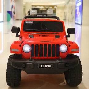 Dětské elektrické autíčko - Jeep LT 598 12V, červený - 3