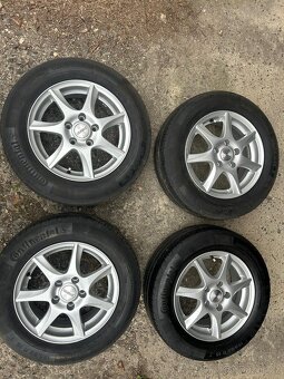 Alu kola r15 5x112 z Octavie 2 s letními pneu - 3