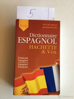 Slovníky, učebnice- francouzské, španělské, italské, němec - 3