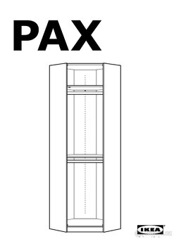 IKEA PAX skříň rohová + rovná - 3