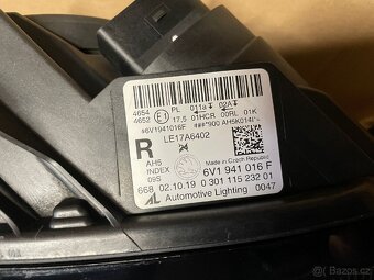 Přední pravý full LED světlomet Fabia III face 6V1941016F - 3