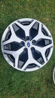 Prodám sadu originálních alu disků - kol Subaru J17 x 7J - 3
