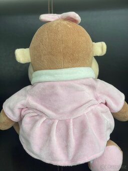 PLYŠOVÁ OPIČKA V RŮŽOVÝCH ŠATECH - - 3