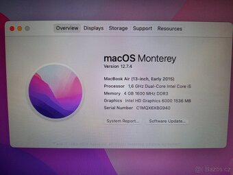 Macbook Air 13, Early 2015, 1,6 GHz i5, 4 GB RAM, 120 GB SSD - 3