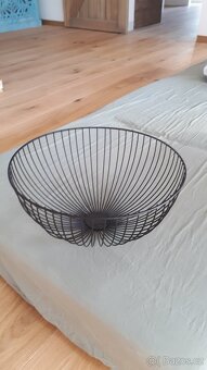 Nová kovová černá mísa 35cm na ovoce - 3