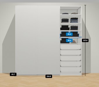 Šatní skříň Ikea Pax - 3