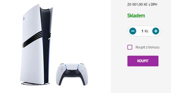 PlayStation 5 Pro – nový, 24 měsíců záruka Vodafone - 3