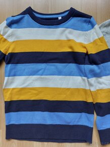 Pěkný chlapecký bavlněný svetr, svetřík, vel. 134-140 - 3