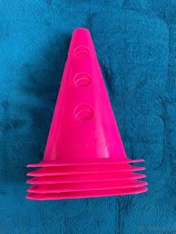 Yakimasport kužel růžový 23cm, 5ks - 3