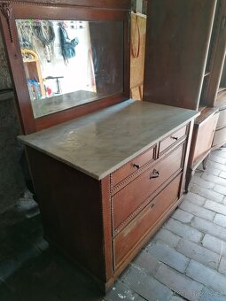 Komoda s mramorovou deskou - 3