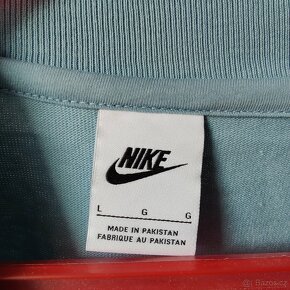 Pánské Nike Long-Sleeve Mock Neck Triko, Modré, L - 3