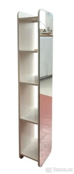 Kovová koupelnová závěsná skříňka se zrcadlem IKEA 100x20cm - 3