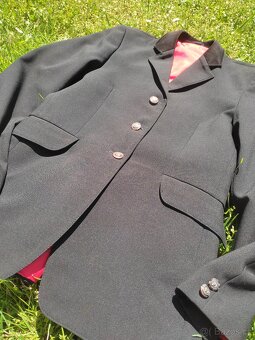 Závodní černé jezdecké sako - 3