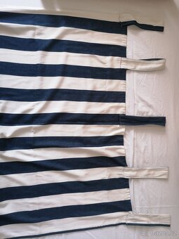 Pruhované modro-bílé závěsy - 3