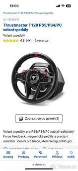 Thrustmaster T128 PS5/PS4/PC volant+pedály - 3