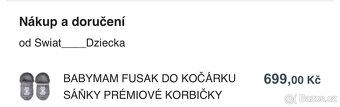Zimní fusak do kočárku - 3