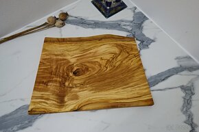 Olivové prkénko nepravidelné 380 x 280 x 21 mm - 3