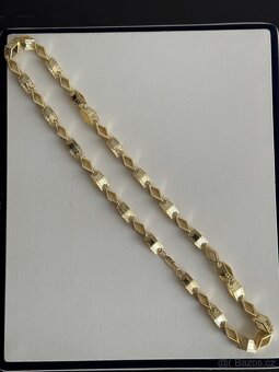 Pozlacený 14k řetěz 115g PRAHA - 3