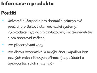 Čerpadlo odstředivé Calpeda - 3