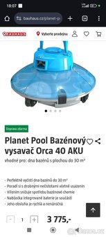 Automatický bazénový vysavač CF Orca 40 AKU. - 3