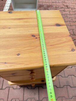 Postel manželská dřevěná 180 cm + noční stolky - 3