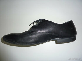 Pánské kožené černé polobotky, vel. 44, prodejce Baťa - 3