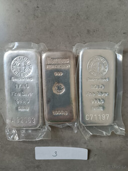 Stříbrné investiční slitký - 3