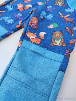 Dětské softshellové kalhoty zvířátka vel.116 - 3