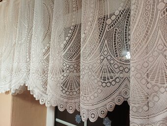 Krátká záclona 60 cm, bílá - 3