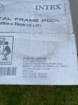 Bazén Intex Metal Frame Pool, 3,05x0,76m - 3