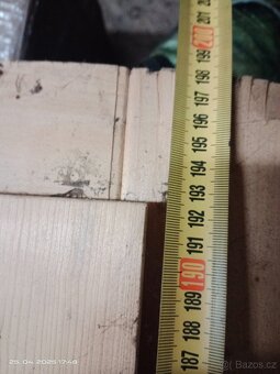 Masivní smrkové dveře 90 cm pravé - 3
