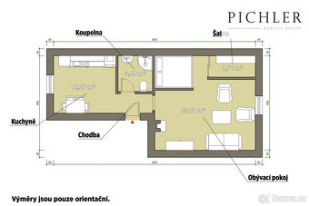 Pronájem bytu 1+1, 42 m², Plzeň - ul. Radyňská - 3