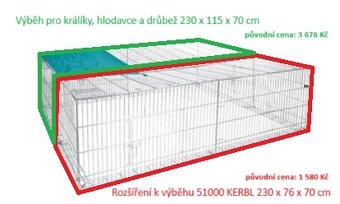 Výběh KERBL pro slepice, králíky, hlodavce - 3
