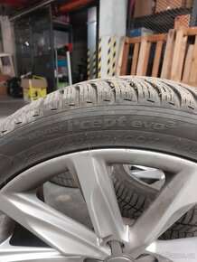 Alu kola 5x112 r19 Audi + zimní pneu 80% - 3