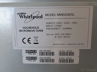 Mikrovlnná trouba Whirlpool MWD208/SL - 3