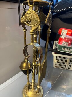 Mosazné příslušenství ke krbu - 3