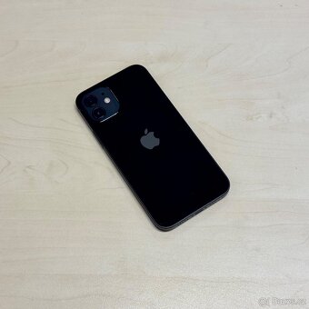 APPLE IPHONE 12 128GB-ČERNÝ,BATERIE 100%, ZÁRUKA - 3