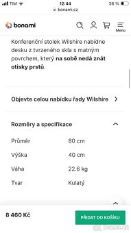 Stůl , konferenční stůl wilshire, bonami, odkladaci stůl - 3