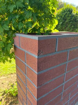 Komínová tvárnice prstenec červený 73x38cm - 3