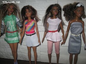 "kožené" barevné opasky na barbie - 3