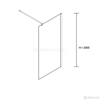 Nová sprchová zástěna Walk-in,Sea Horse Easy In 90X200x8 - 3