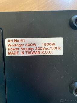 Malý přenosný ventilátorový ohřívač/teplovzdušný ventilátor - 3