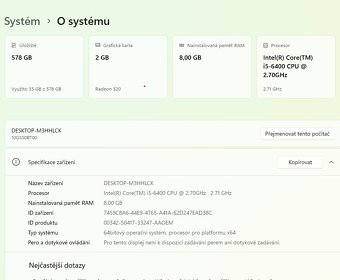 PC Lenovo M700 Intel i5/DDR4 8GB/SSD/GPU R520 2G/Wi-Fi + LCD - 3