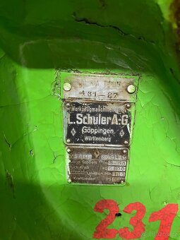 MECHANICKÝ EXCENTRICKÝ LIS SCHULER 6,6 t - 3