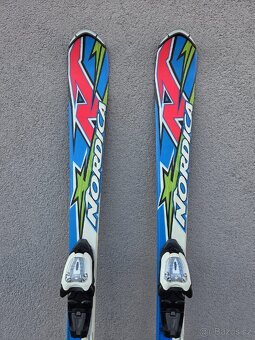 Lyže NORDICA TEAM, 130 + lyžáky - 3