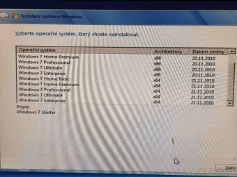 Instalační sada Windows 7 32/64bit,DVD,různé verze... - 3